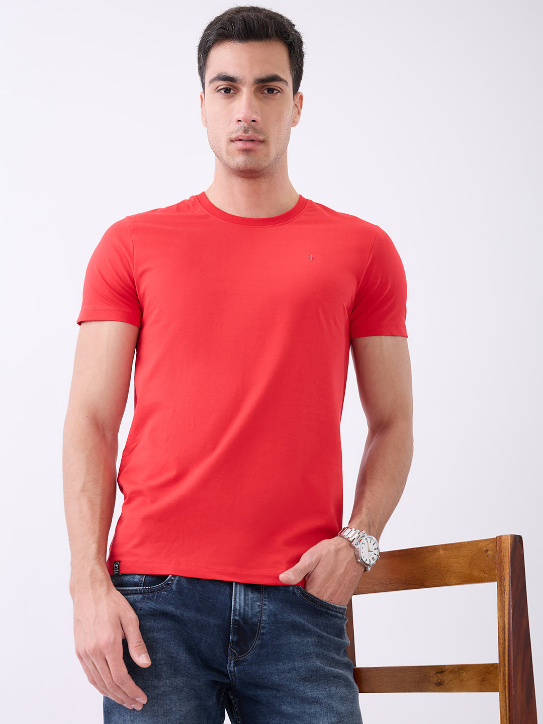 Arch Solid Half Sleeve T-Shirt
