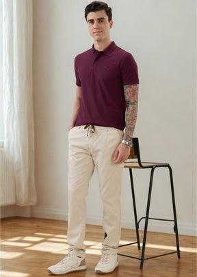 Cherry Half Sleeve Polo T-Shirt | Smart Casual Style