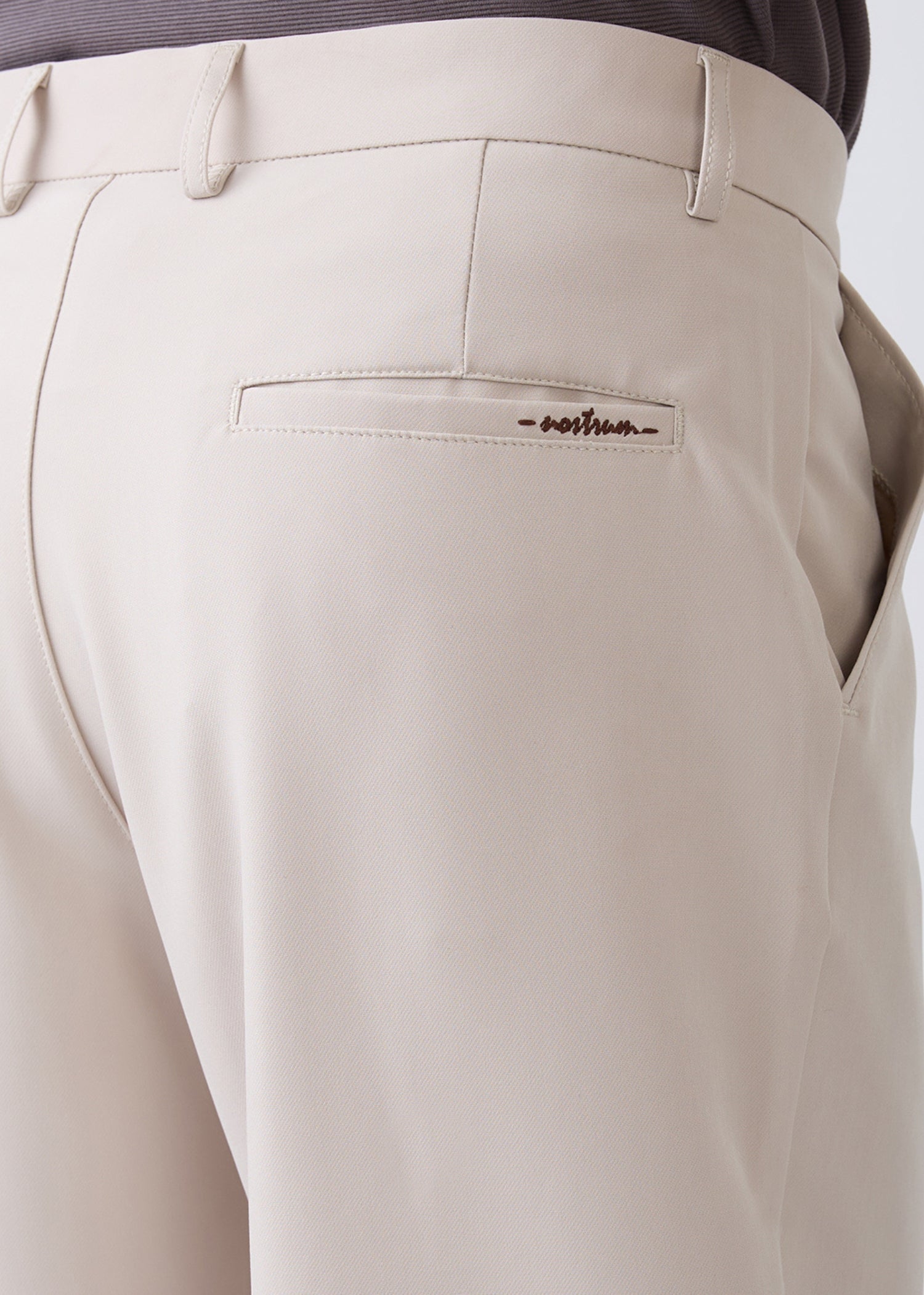 Trois Korean Fit Trousers: Beige