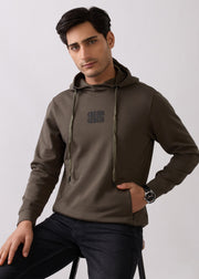 Incredible Printed Hoodie: Olive