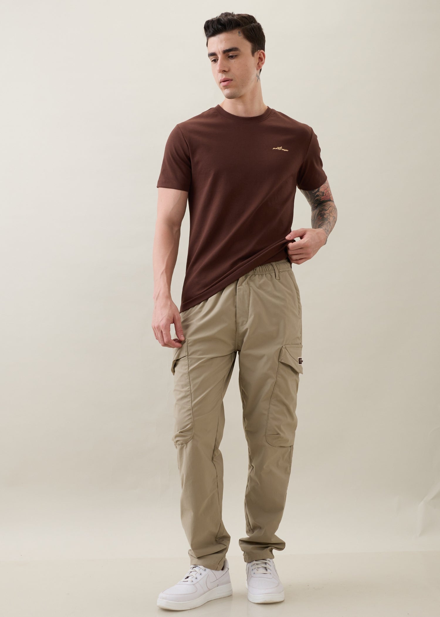 Deswark Polycotton Drawstring Cargo: Khaki