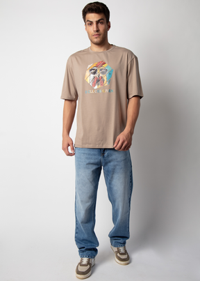 Twain Graphic Printed Oversized T-shirt For Men Nostrum