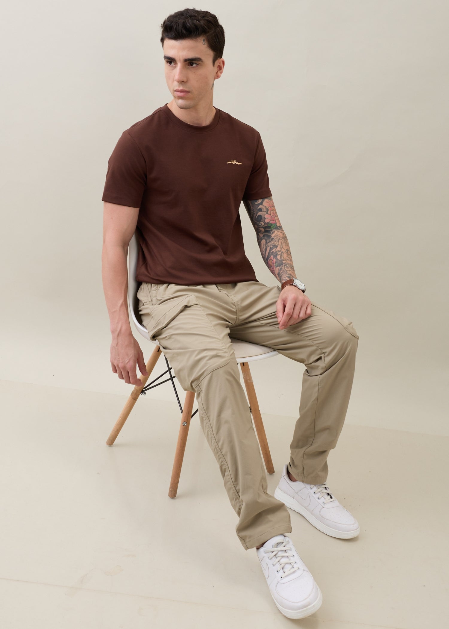 Deswark Polycotton Drawstring Cargo: Khaki