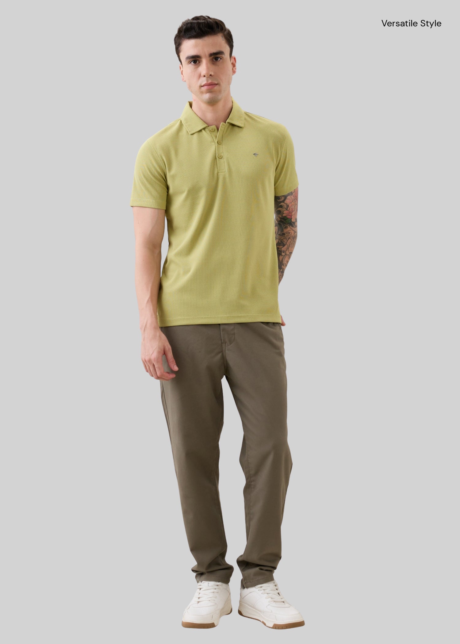 Abrus Cotton Drawstring Trouser: Dark Beige