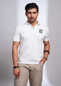 Acedia Cotton T-Shirt for Men | Black & White Casual Tees