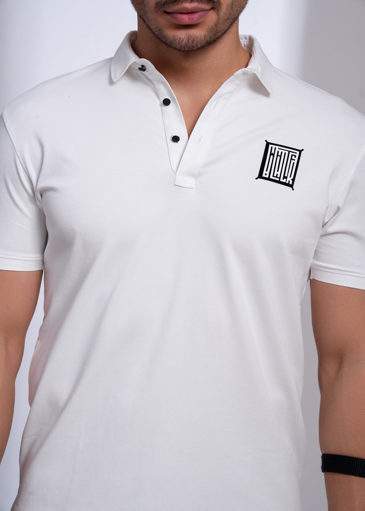 Acedia Cotton T-Shirt for Men | Black & White Casual Tees