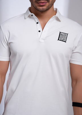 Acedia Cotton T-Shirt for Men | Black & White Casual Tees