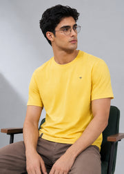 Arch Solid Half Sleeve T-Shirt: Lemon