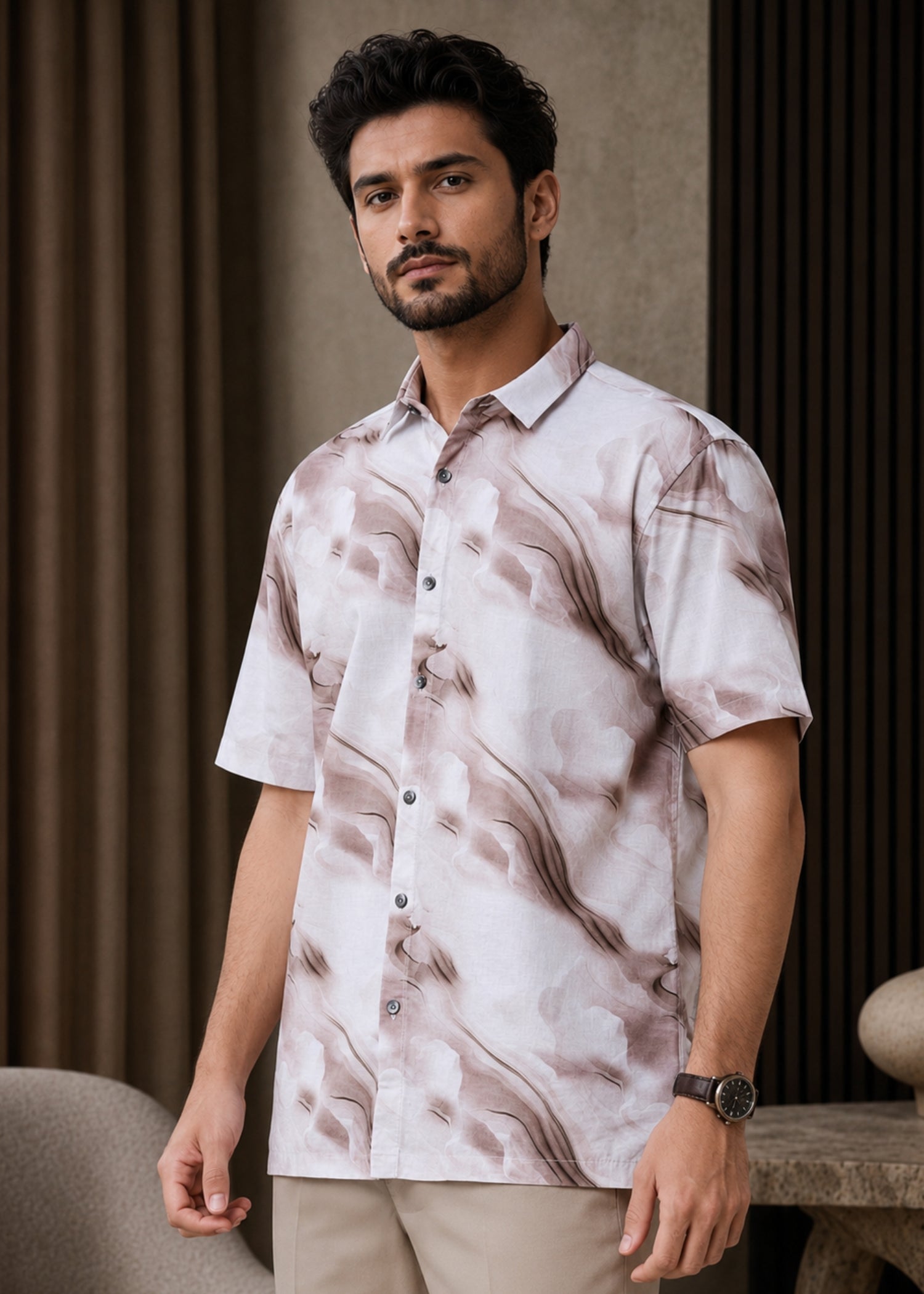 Abell Abstract Print Shirt