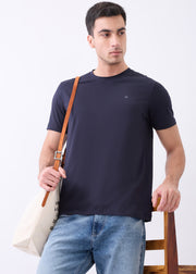 Arch Solid Half Sleeve T-Shirt: Navy