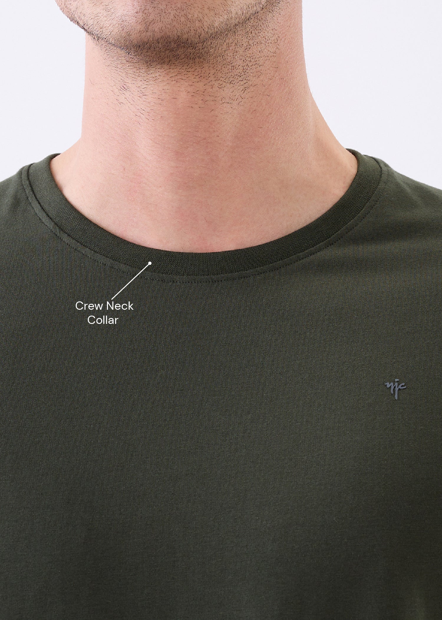 Arch Solid Half Sleeve T-Shirt: Olive