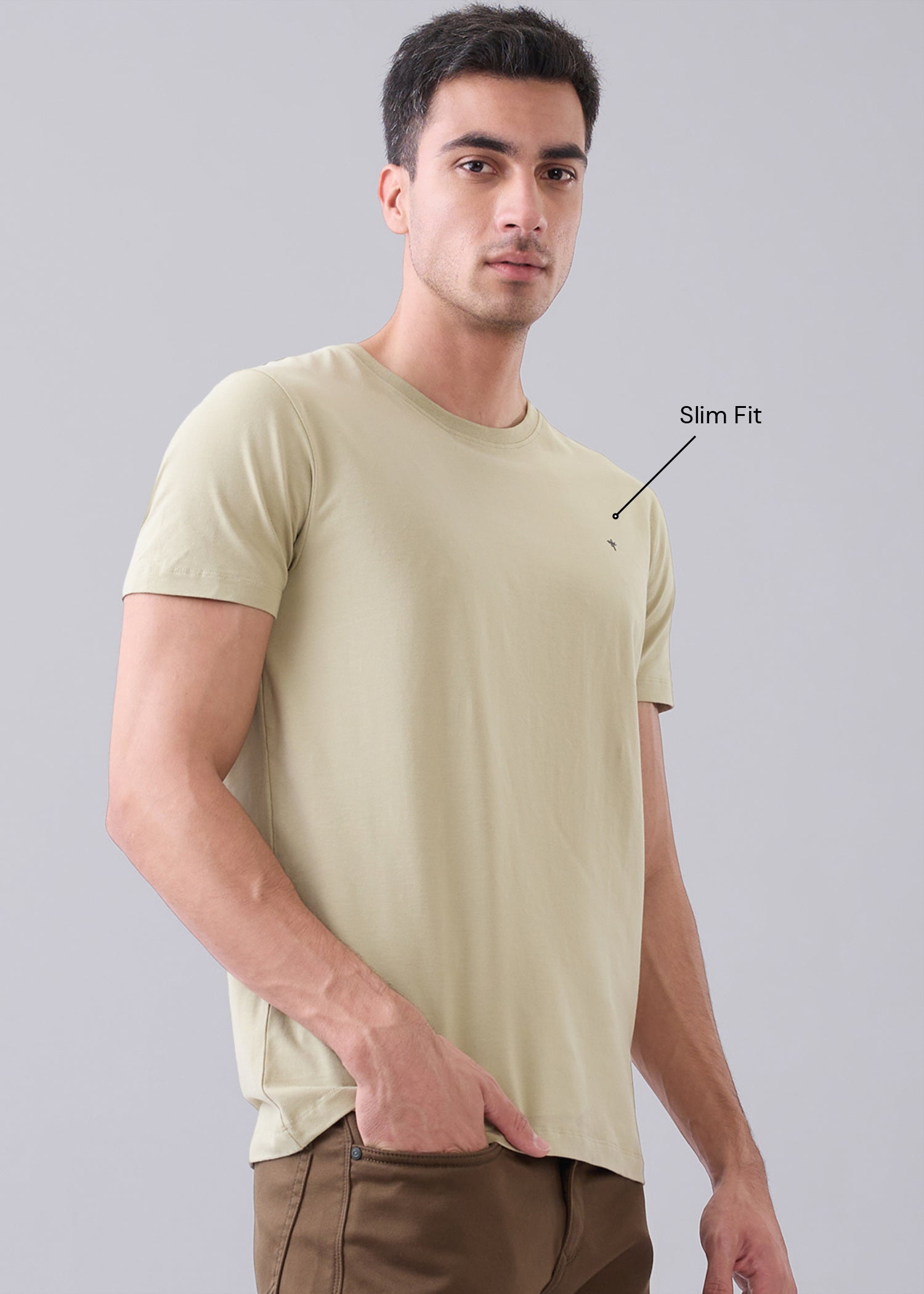 Arch Solid Half Sleeve T-Shirt: Pista