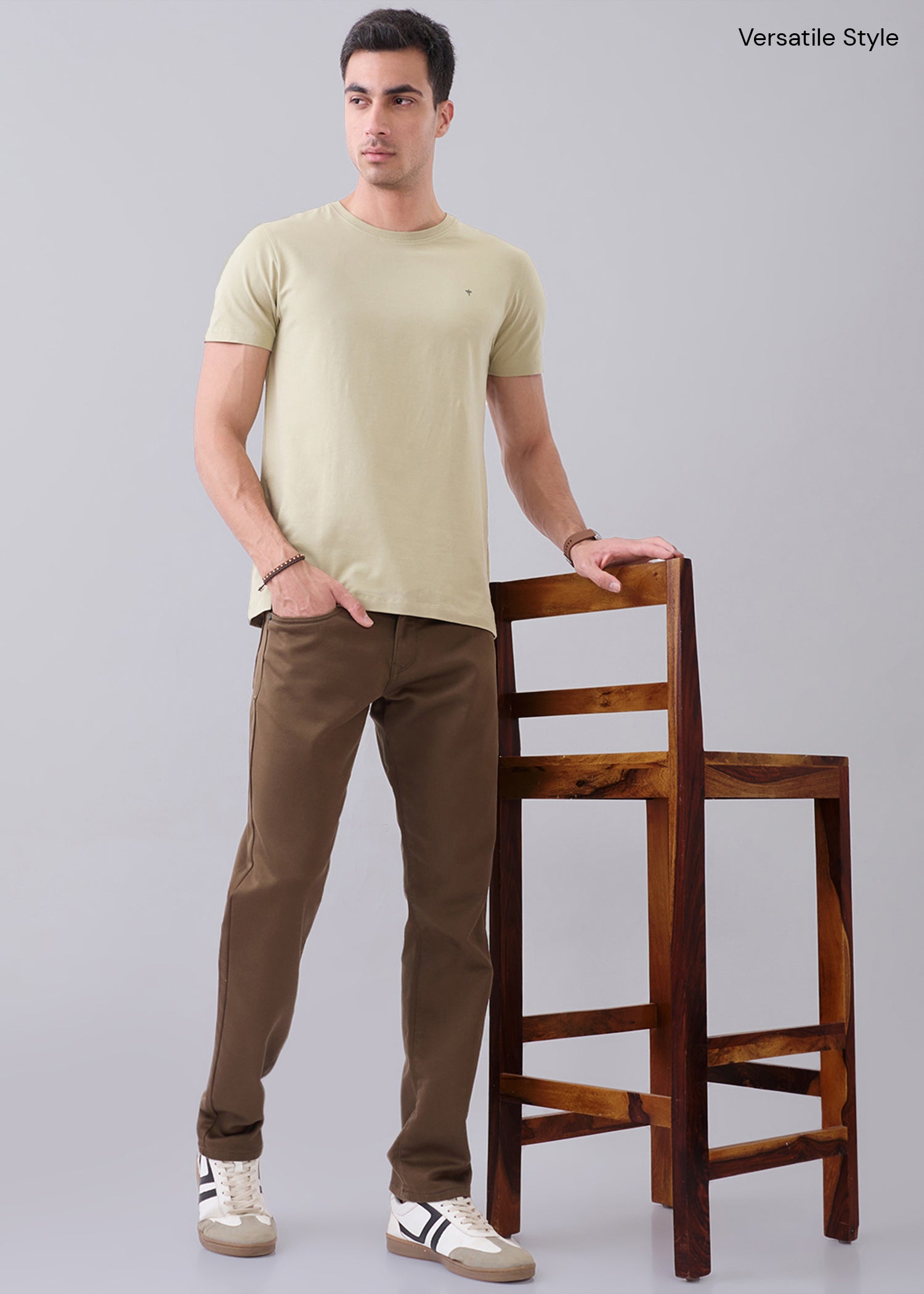 Arch Solid Half Sleeve T-Shirt: Pista