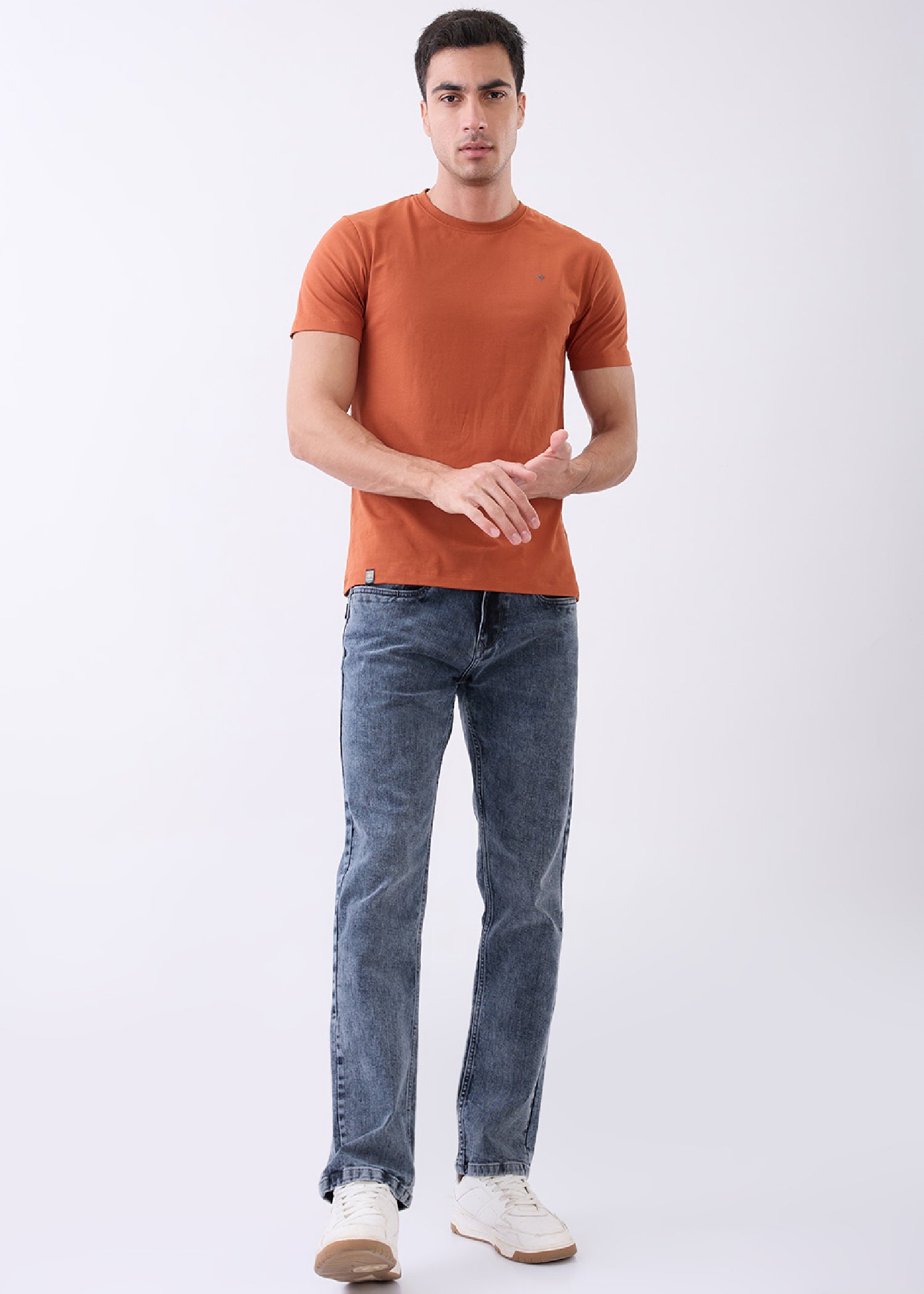 Arch Solid Half Sleeve T-Shirt: Rust