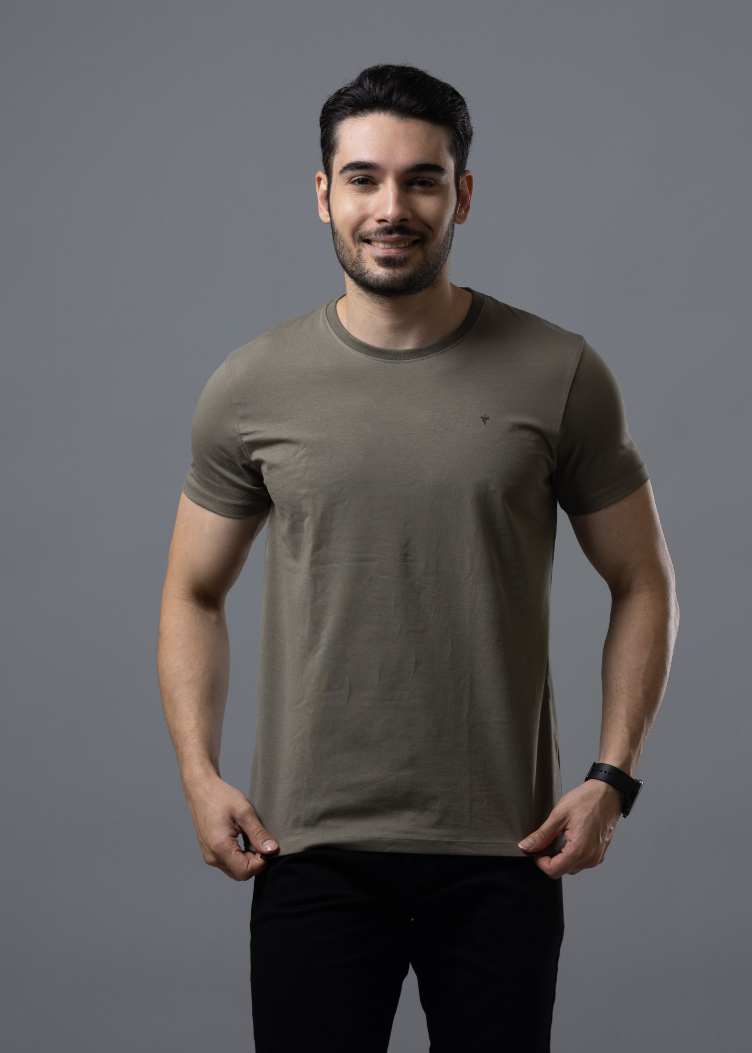 Arch Solid Half Sleeve T-shirt For Men BUY 1 GET 1 FREE
