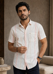 Arrington Striped Half Sleeve Shirt