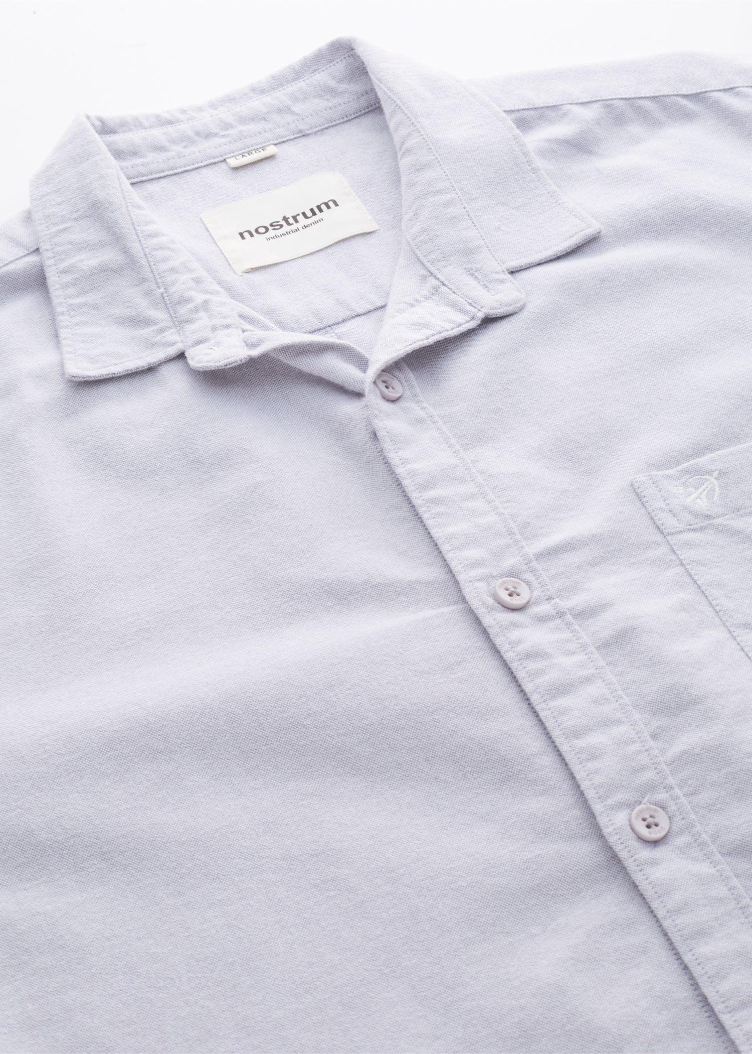 Barton Full Sleeve Shirt: Light Grey