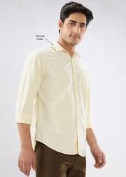 Barton Full Sleeve Shirt: Lemon