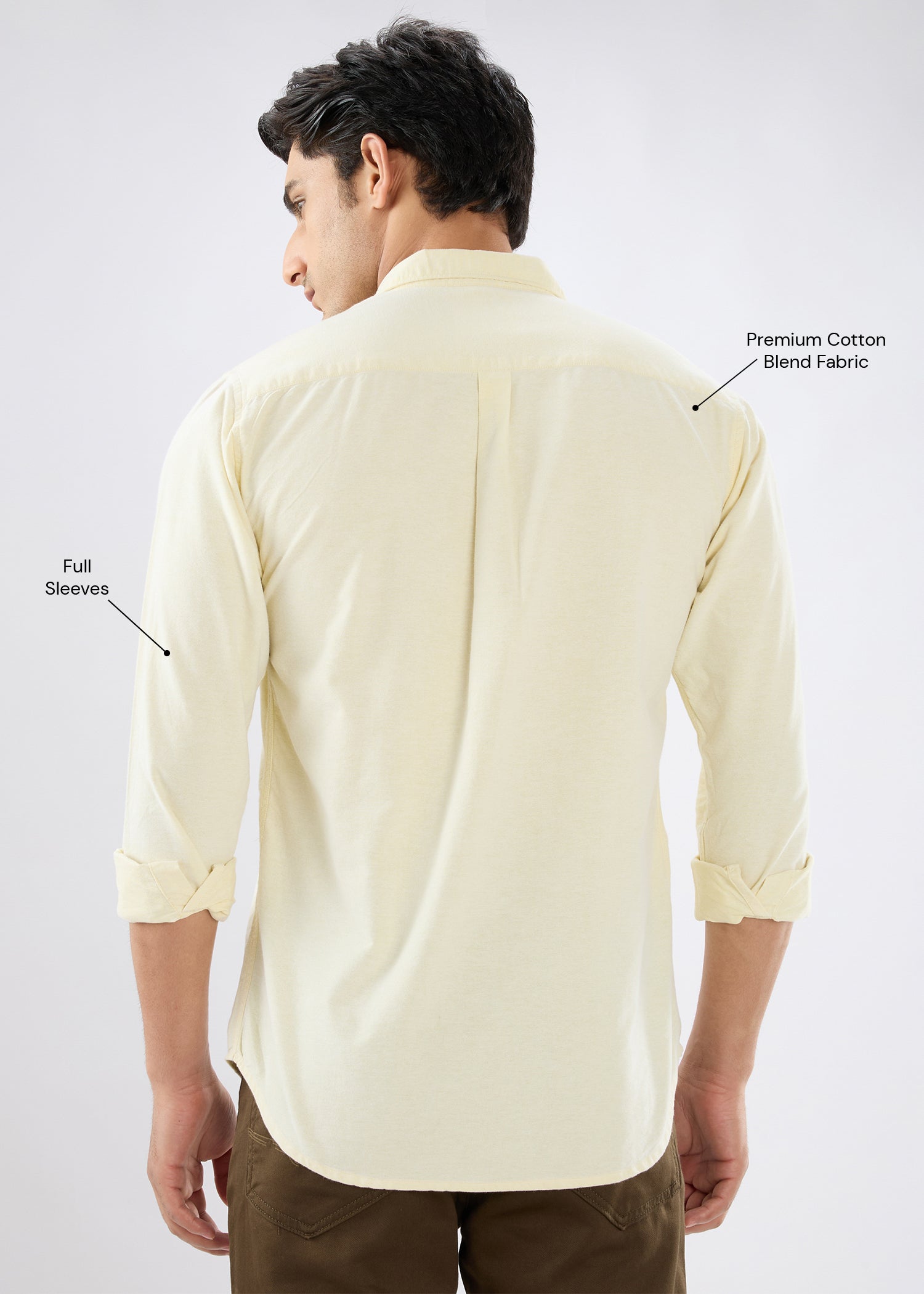 Barton Full Sleeve Shirt: Lemon
