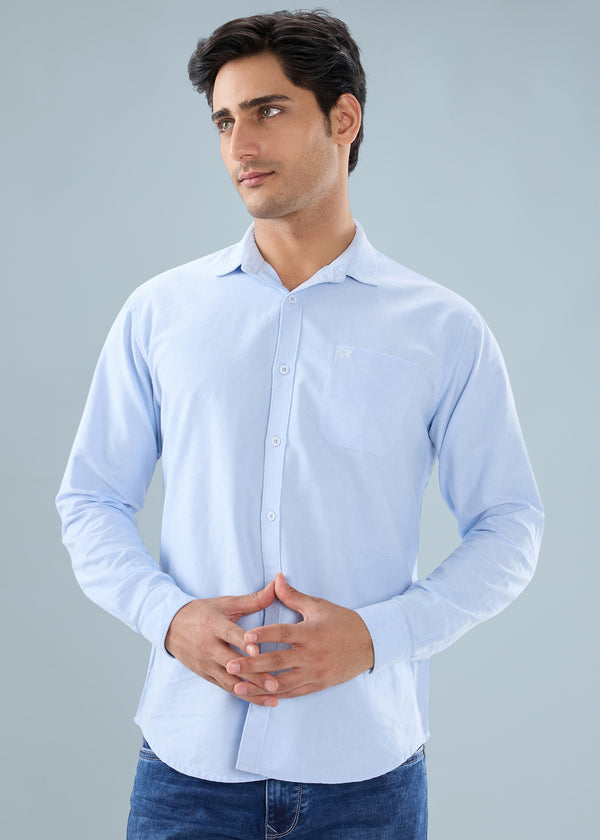 Barton Full Sleeve Shirt: Sky