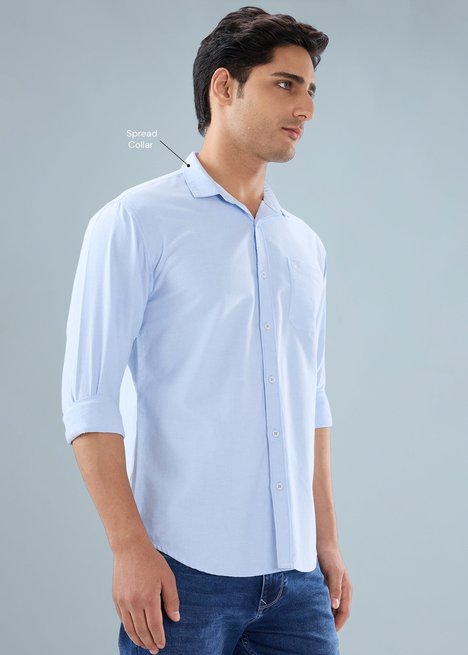 Barton Full Sleeve Shirt: Sky