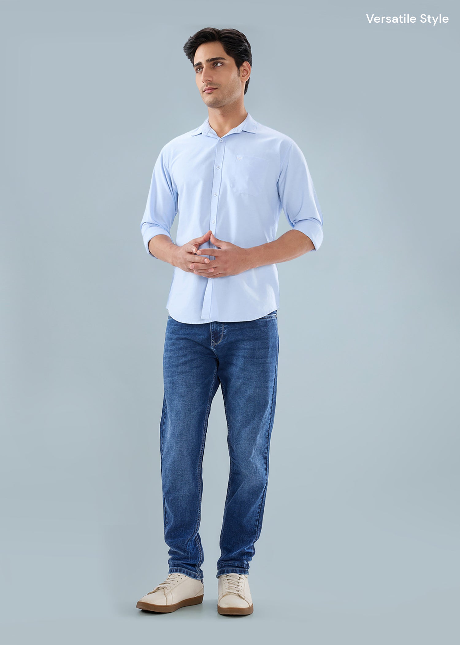 Barton Full Sleeve Shirt: Sky