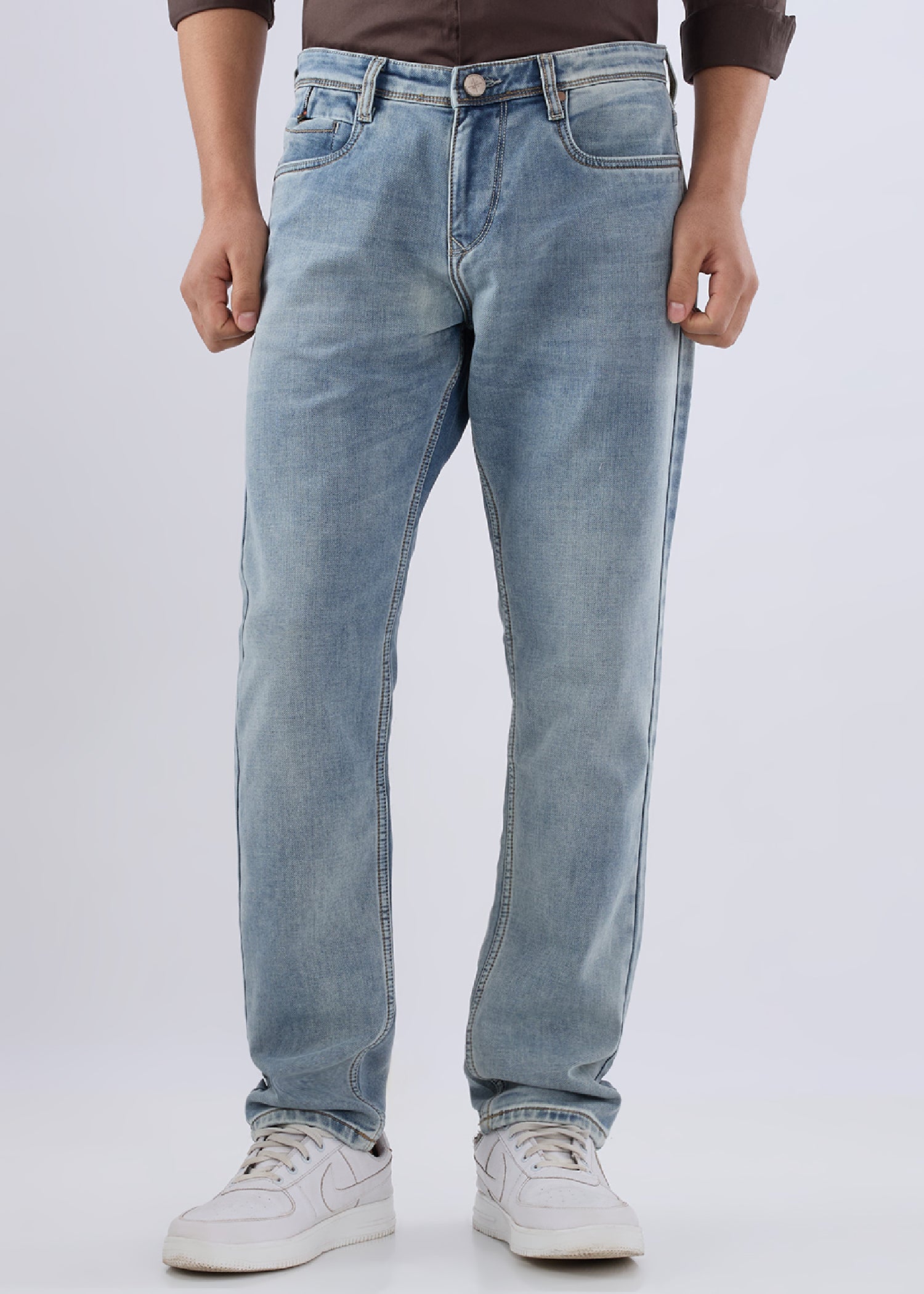 Beyux Regular Fit Denim Jeans