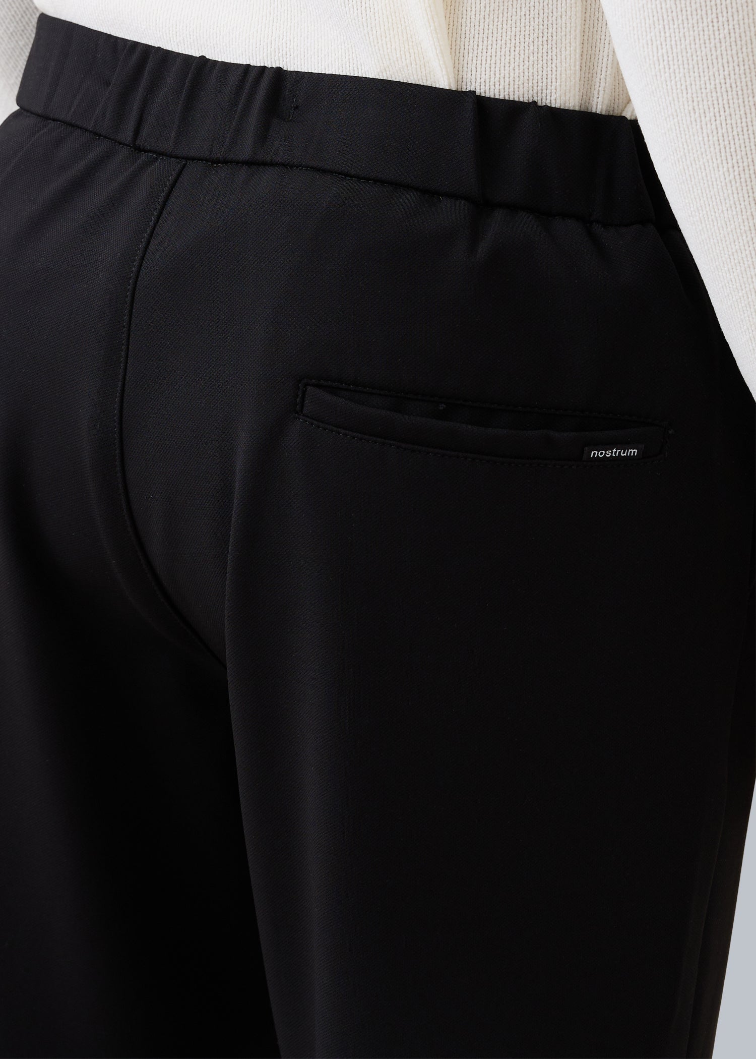 Baglis Cotton Self Fit Trouser: Black