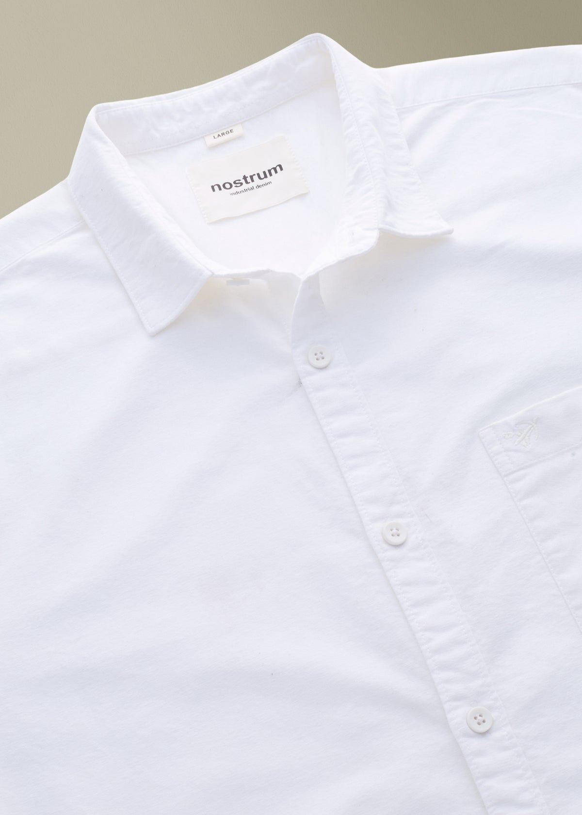Barton Pure Cotton Oxford Full Sleeve Shirt : White
