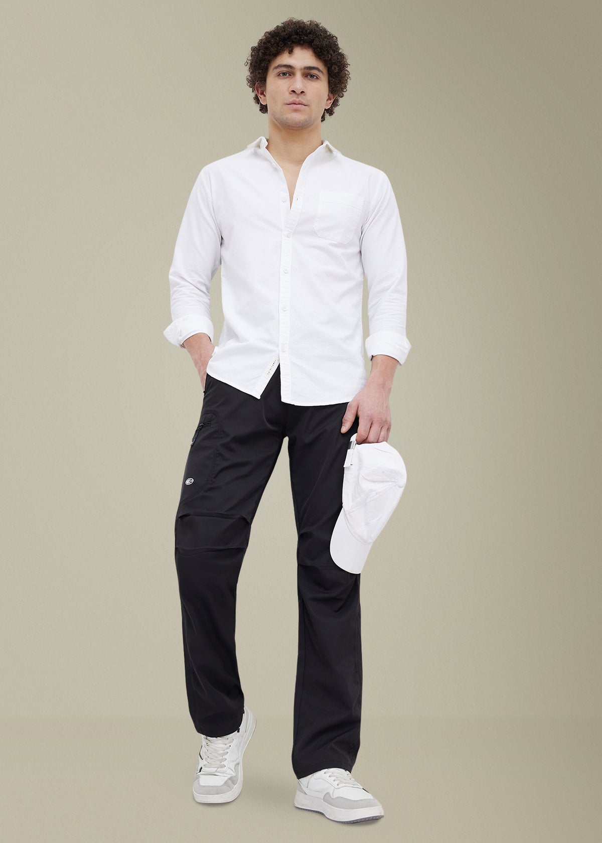 Barton Pure Cotton Oxford Full Sleeve Shirt : White