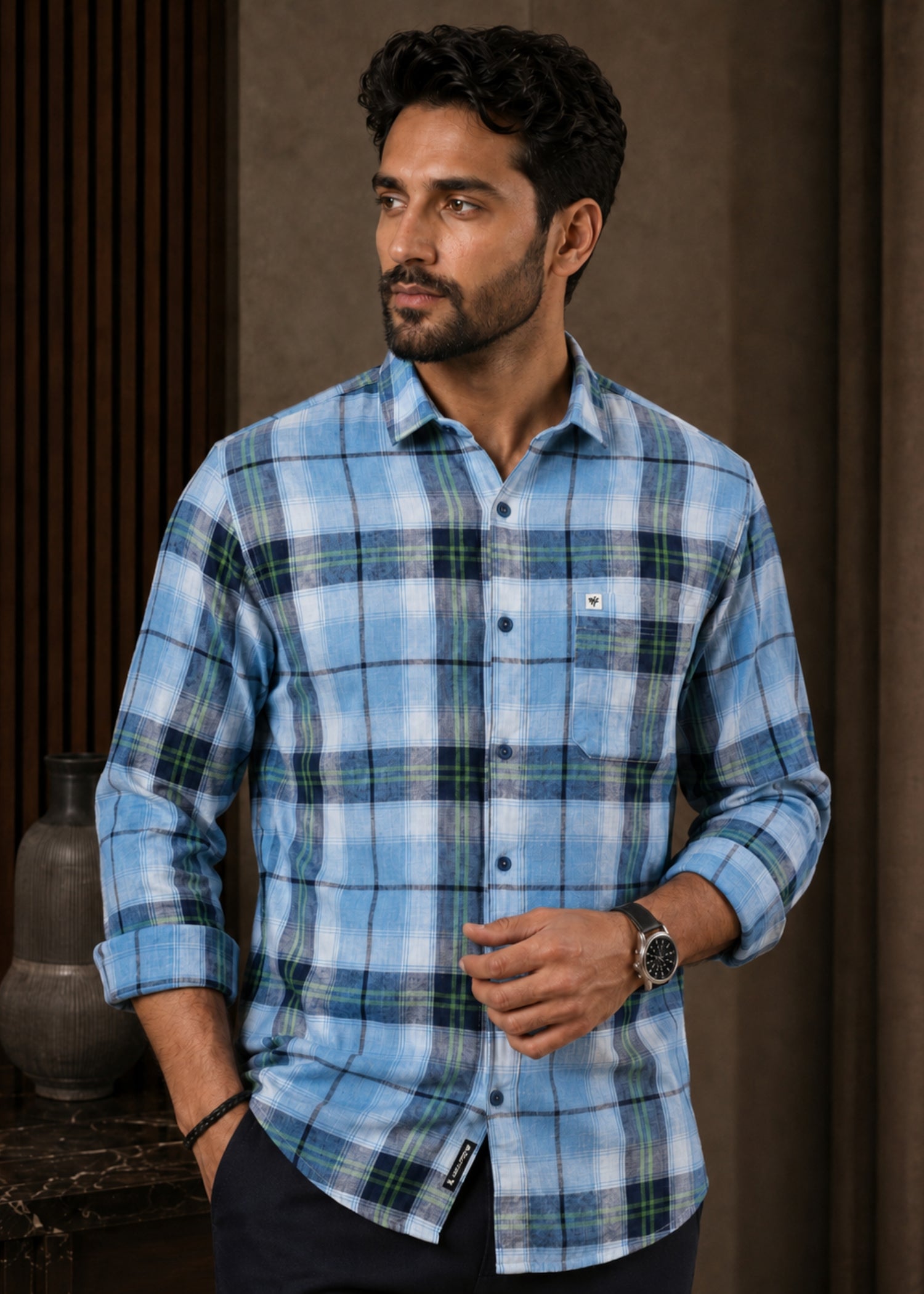 Bashment Checked Full Sleeve Shirt