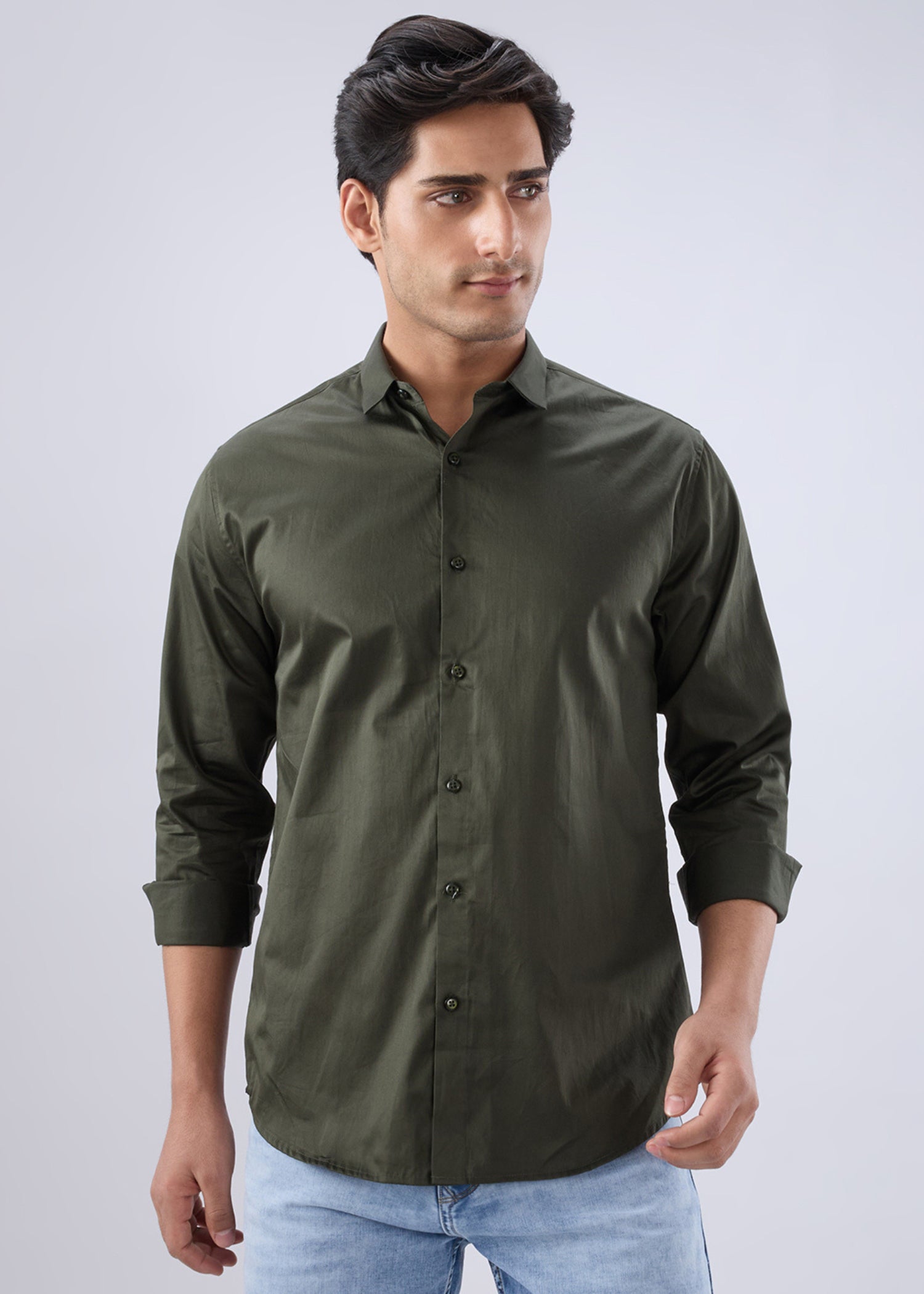 Carlson Solid Full Sleeve Shirt