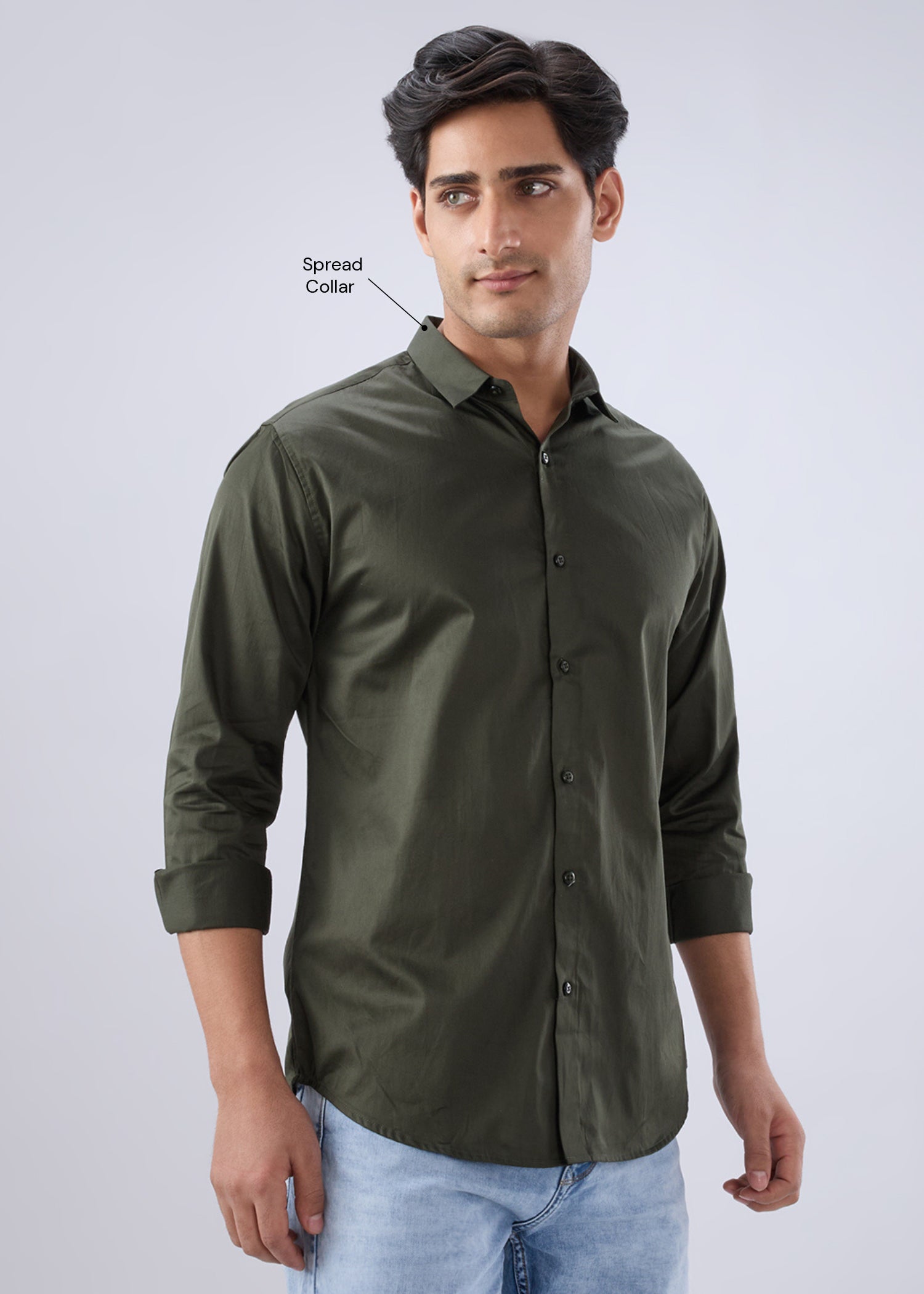 Carlson Solid Full Sleeve Shirt