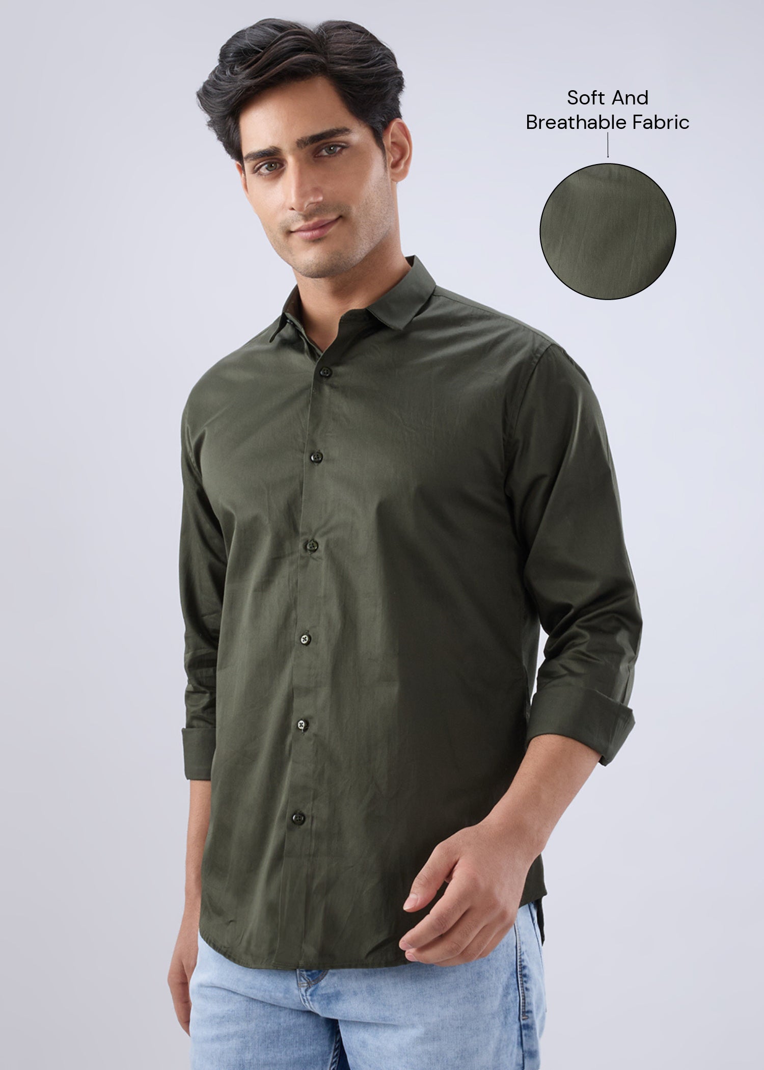 Carlson Solid Full Sleeve Shirt