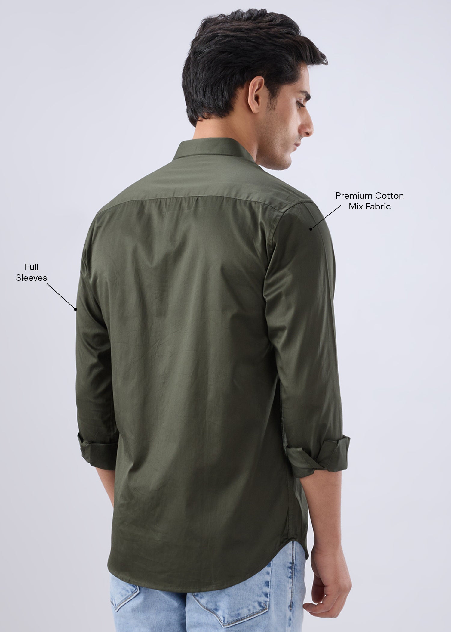 Carlson Solid Full Sleeve Shirt