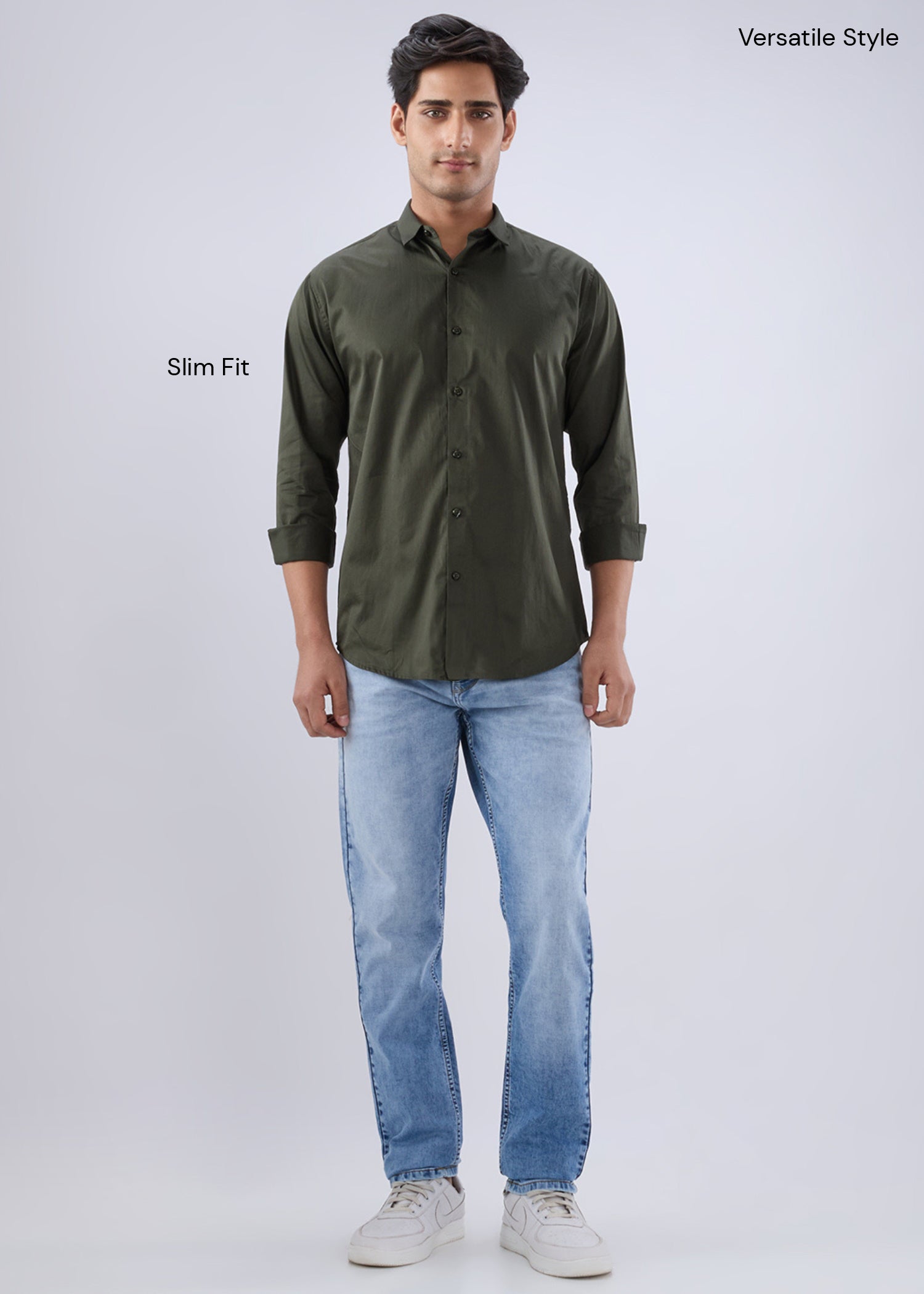 Carlson Solid Full Sleeve Shirt