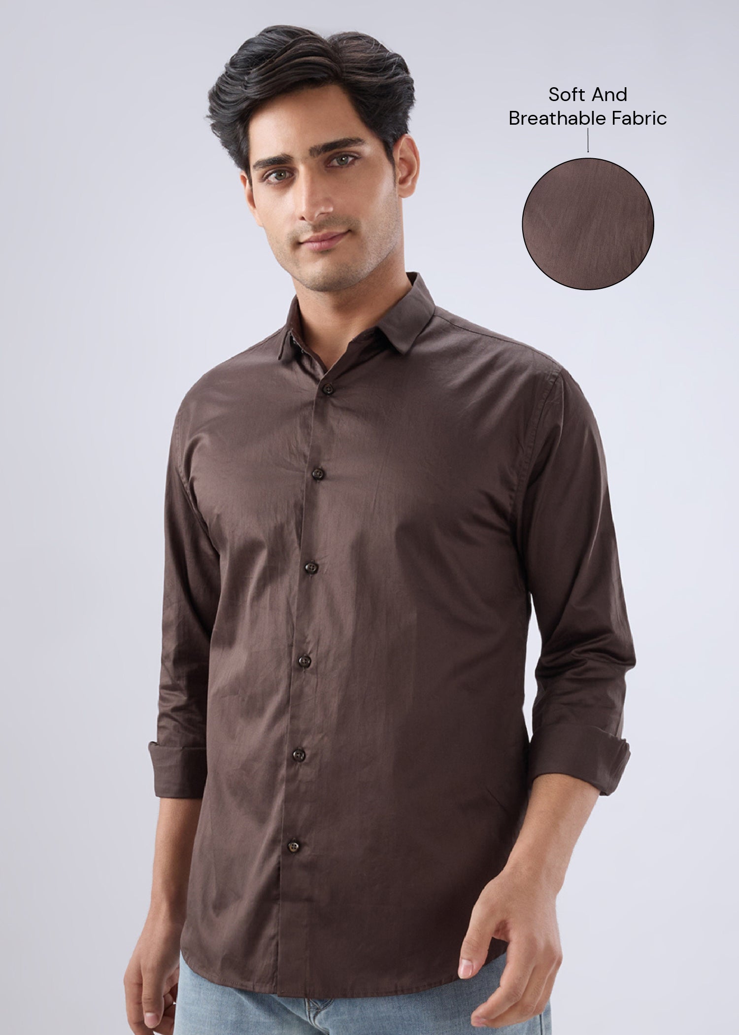Carlson Solid Full Sleeve Shirt