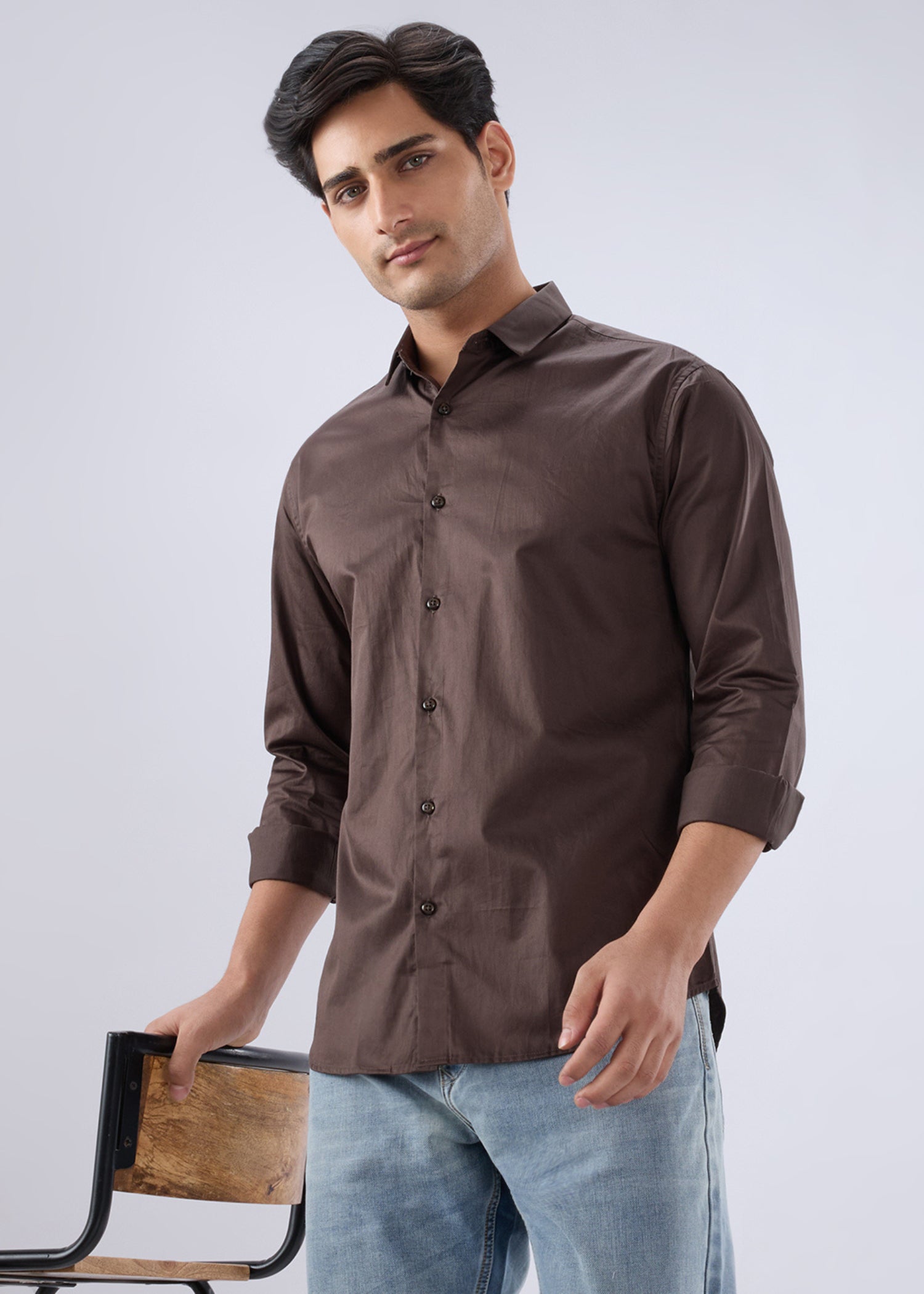 Carlson Solid Full Sleeve Shirt