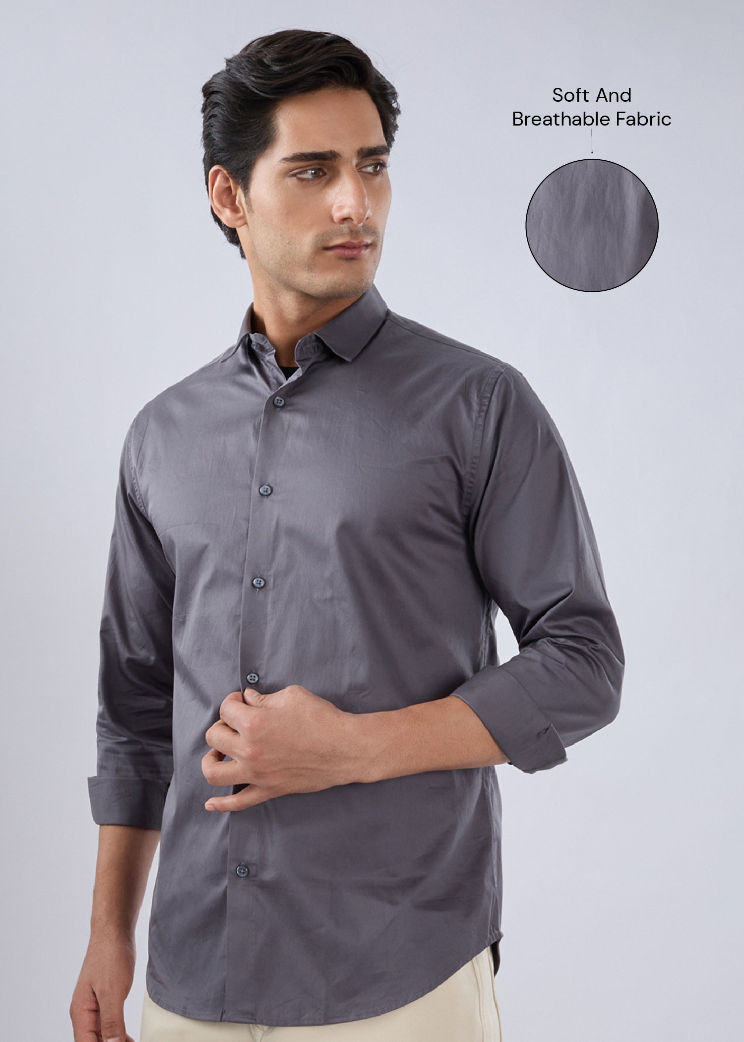 Carlson Solid Full Sleeve Shirt