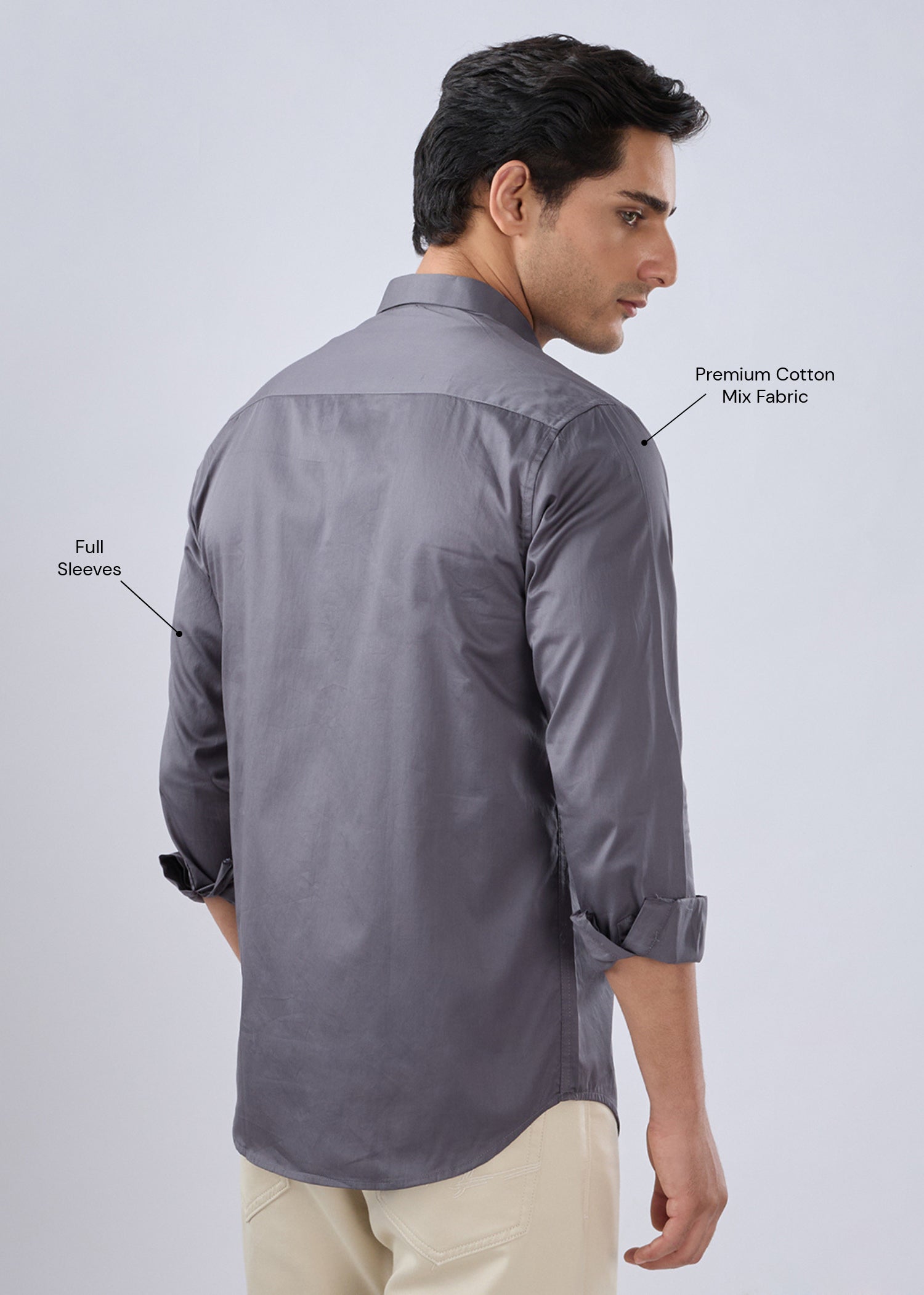 Carlson Solid Full Sleeve Shirt
