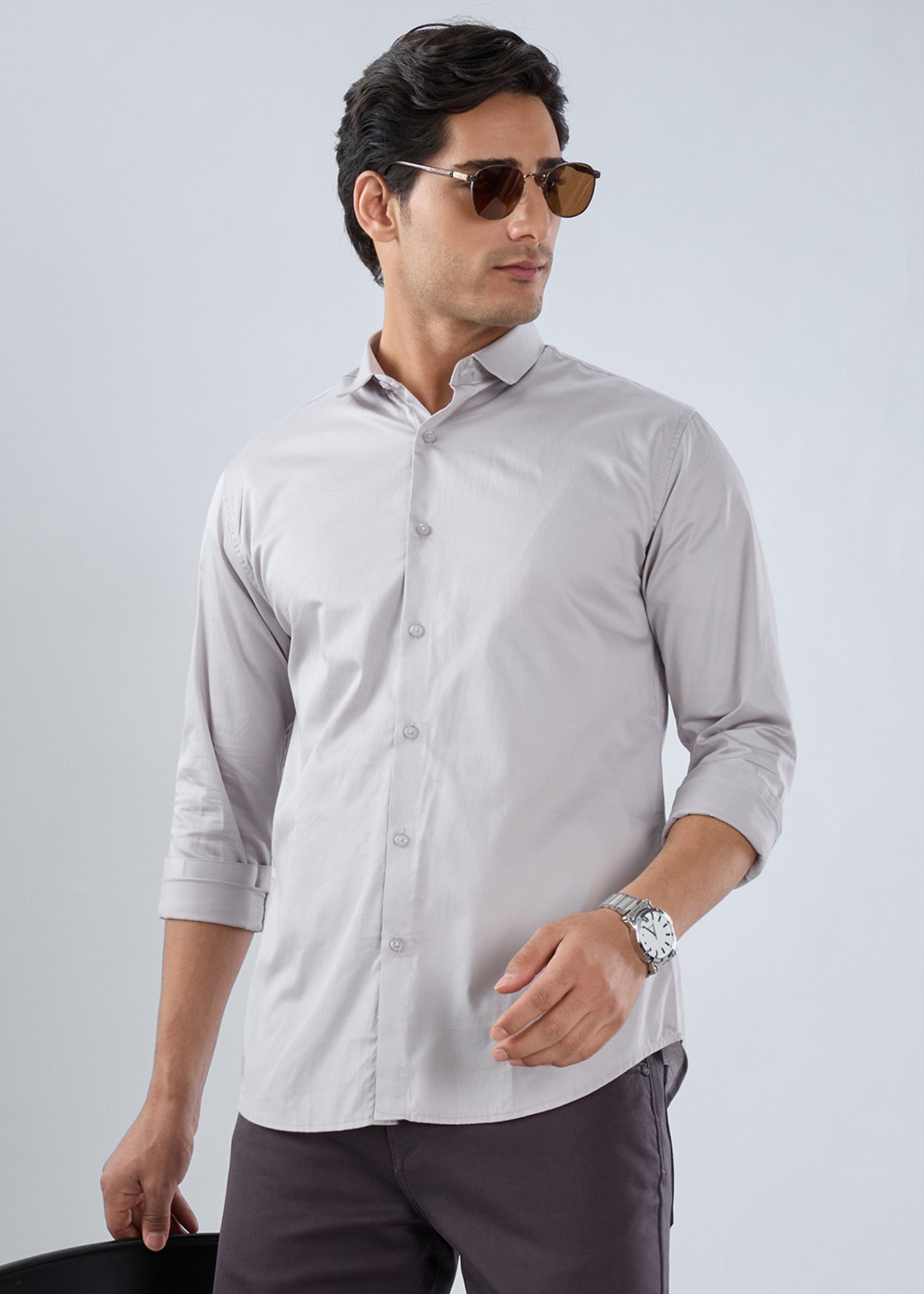 Carlson Solid Full Sleeve Shirt