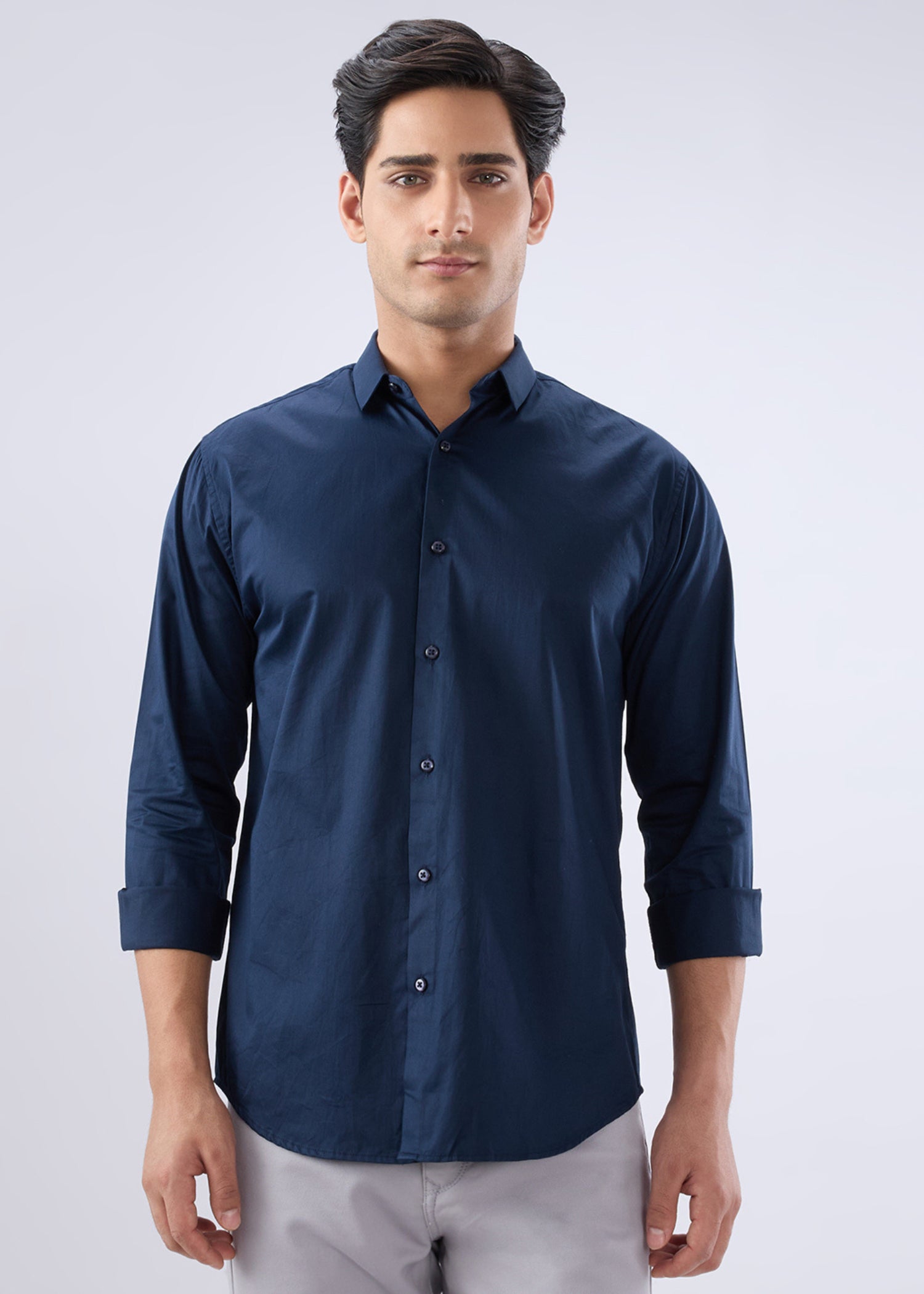 Carlson Solid Full Sleeve Shirt
