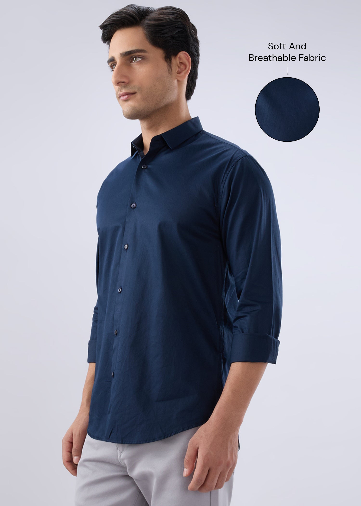Carlson Solid Full Sleeve Shirt
