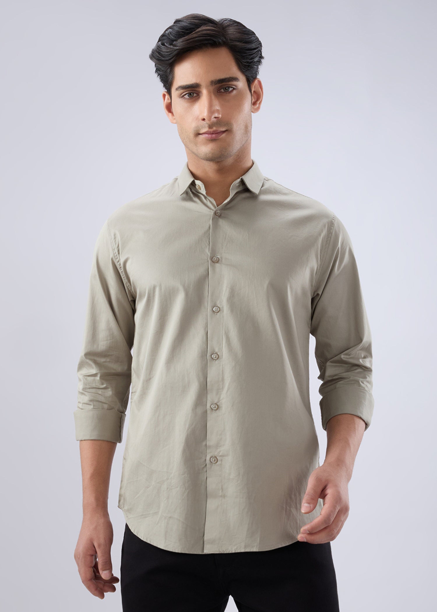 Carlson Solid Full Sleeve Shirt