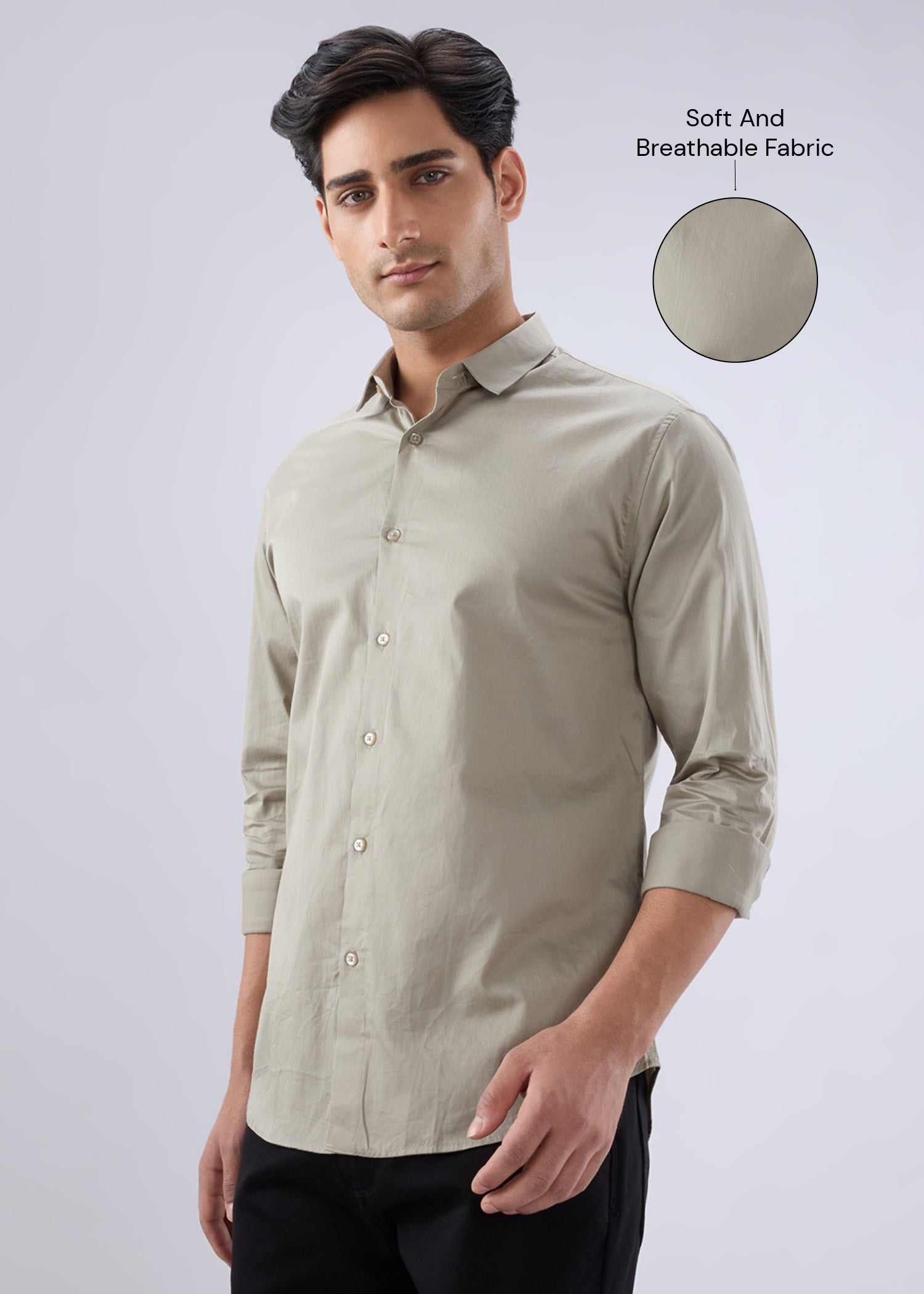 Carlson Solid Full Sleeve Shirt