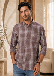 Chapman Windowpane Checked Casual Shirt