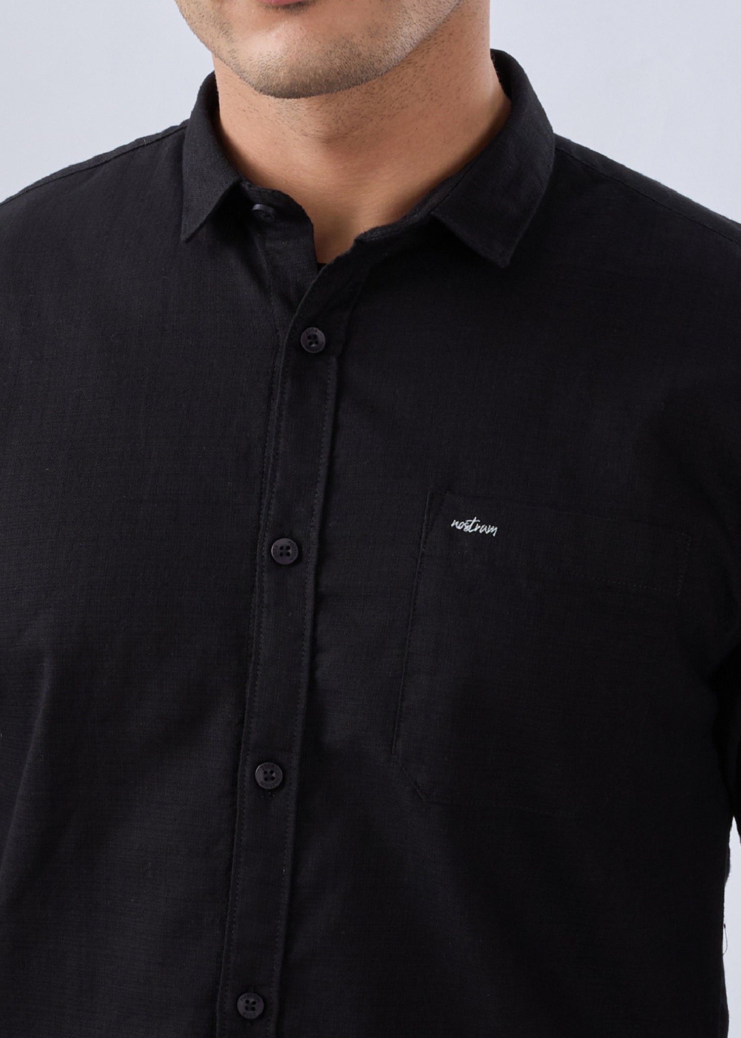 Contain Solid Full Sleeve Shirt