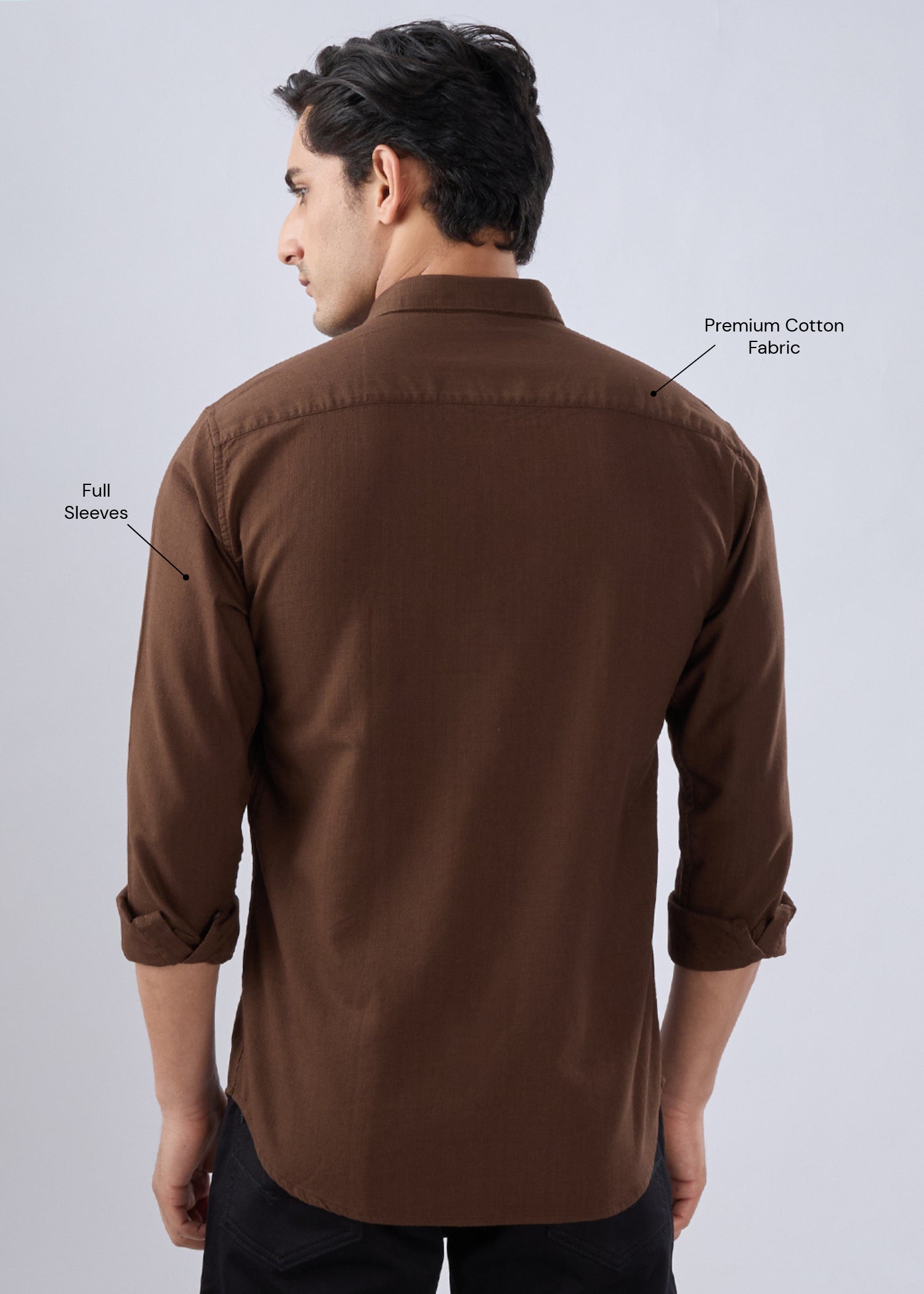 Contain Solid Full Sleeve Shirt