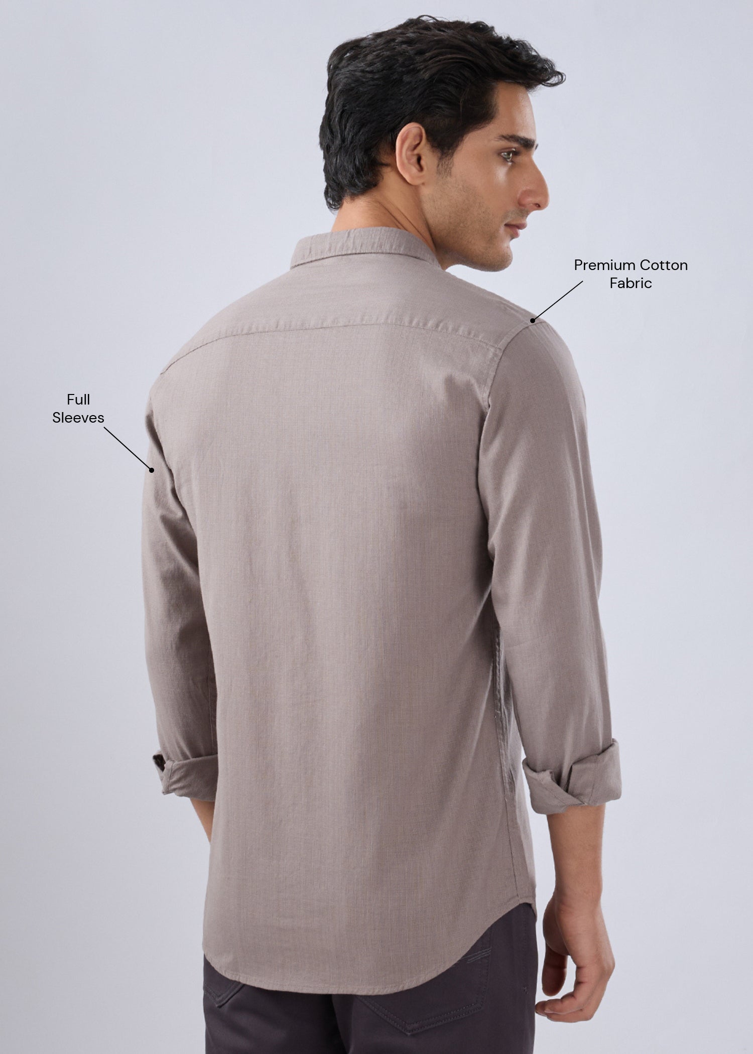 Contain Solid Full Sleeve Shirt