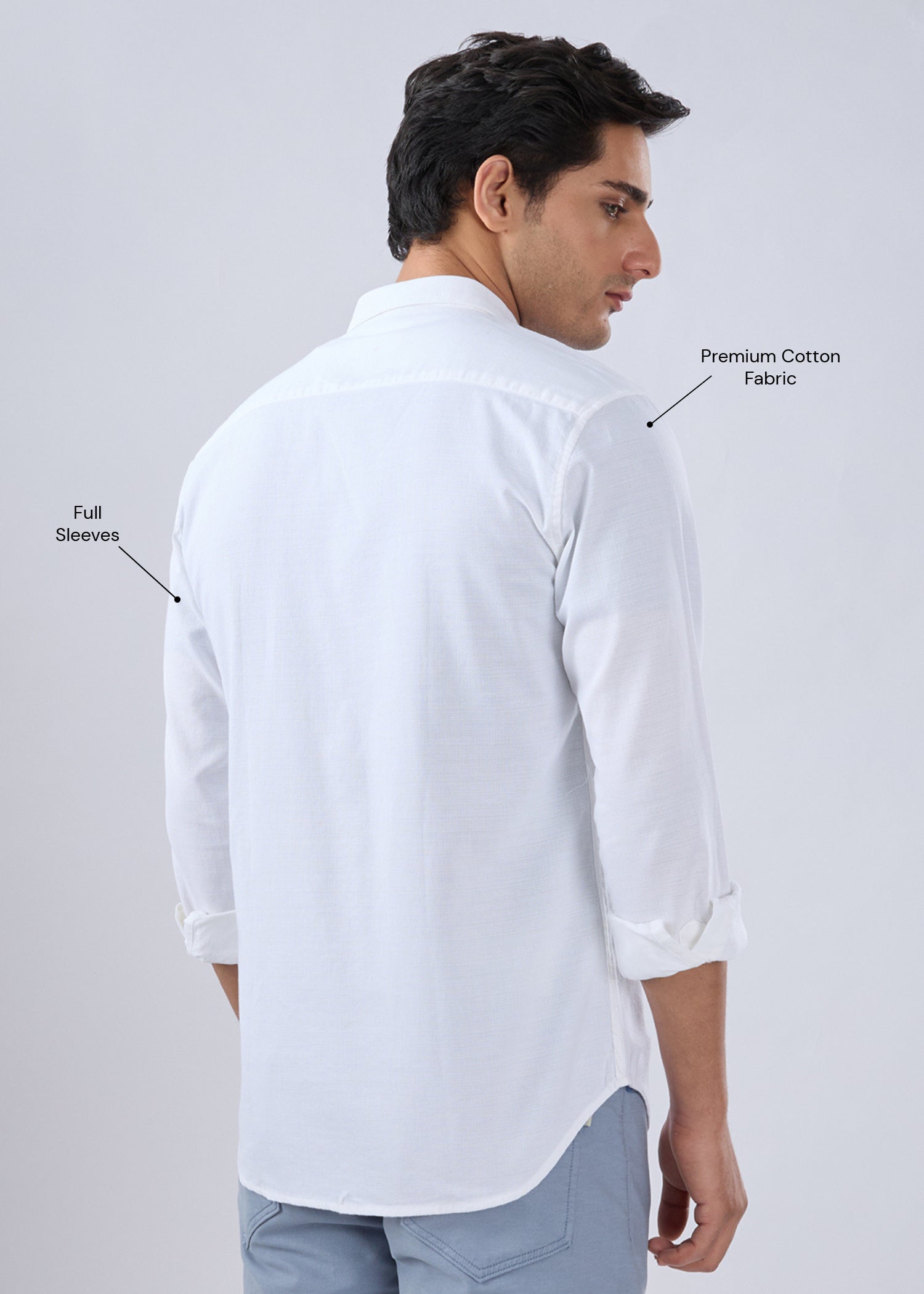 Contain Solid Full Sleeve Shirt